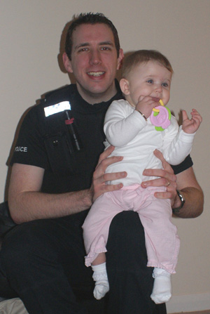 PC Barnett with Amelia 